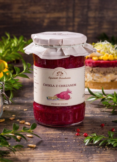 Ćwikła z chrzanem OGRÓDEK DZIADUNIA 370g Ćwikła z chrzanem OGRÓDEK DZIADUNIA 370g
