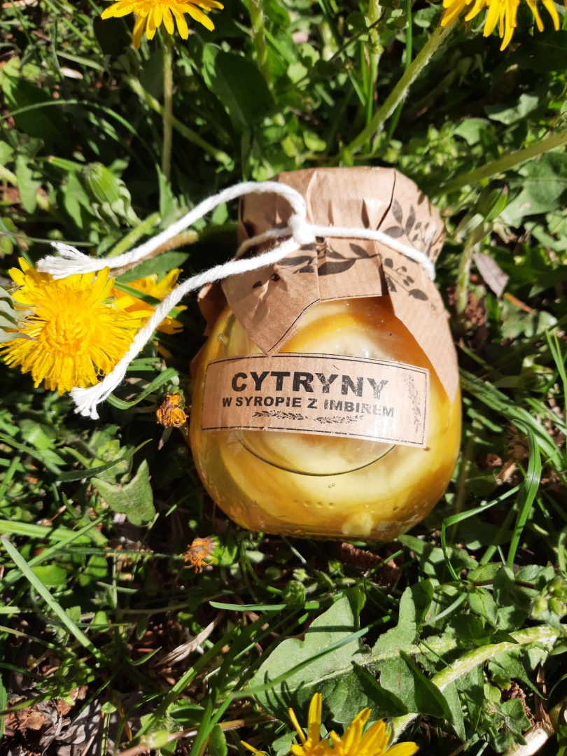 Cytryny w syropie z imbirem- Spiżarnie Jana 245ml Cytryny w syropie z imbirem- Spiżarnie Jana 245ml