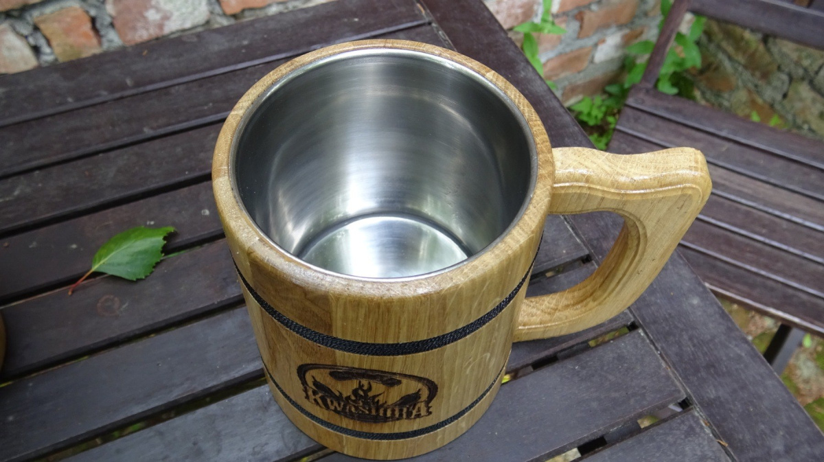 Dębowy Kufel KK "Dobry Kompan +2" Dębowy Kufel KK "Dobry Kompan +2"