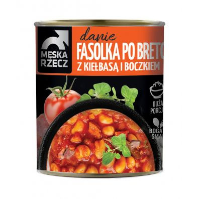 Fasola po bretońsku z kiełbasą i boczkiem 830 g