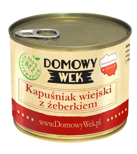 Kapuśniak wiejski z żeberkiem- konserwa 510g DOMOWY WEK