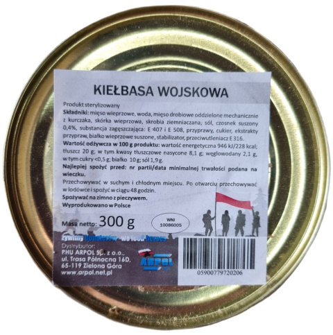 Kiełbasa wojskowa 300 g ARPOL