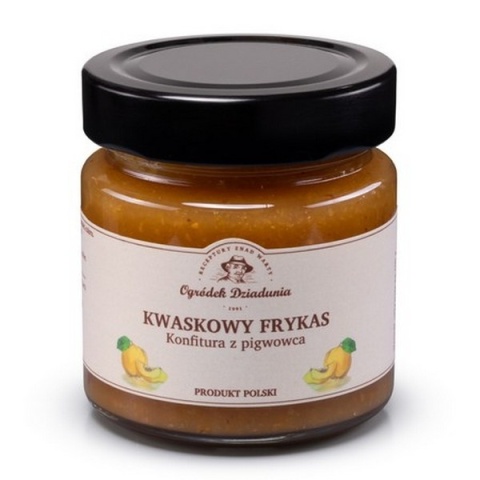 Konfitura z pigwowca- Kwaskowy Frykas 210g OGRÓDEK DZIADUNIA Konfitura z pigwowca- Kwaskowy Frykas 210g OGRÓDEK DZIADUNIA